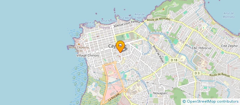 localisation de l'entreprise ASS LA MAISON DES ASSOC DE GUYANE  CAYENNE