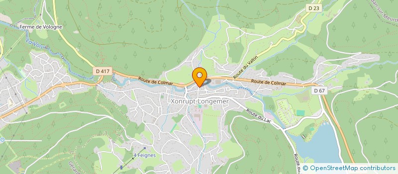 localisation de l'entreprise ASS LA MAISON DES PETITS à XONRUPT-LONGEMER