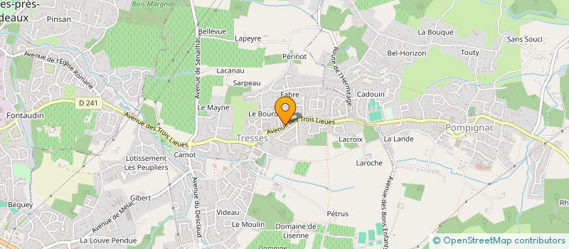 localisation de l'entreprise ASS LA MAM EN BULLE à TRESSES