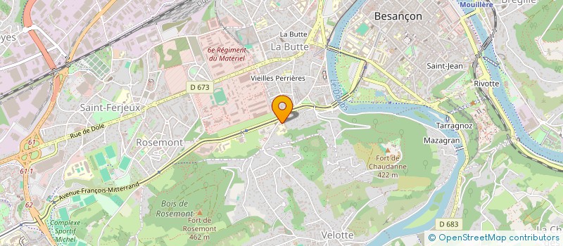 localisation de l'entreprise ASS LA MARELLE à BESANCON