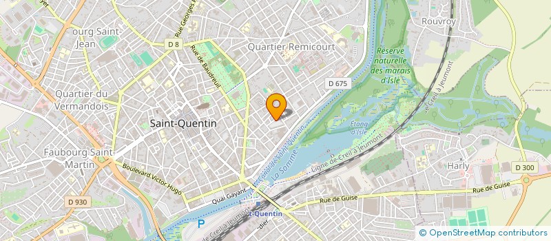 localisation de l'entreprise ASS LA MARELLE à SAINT-QUENTIN