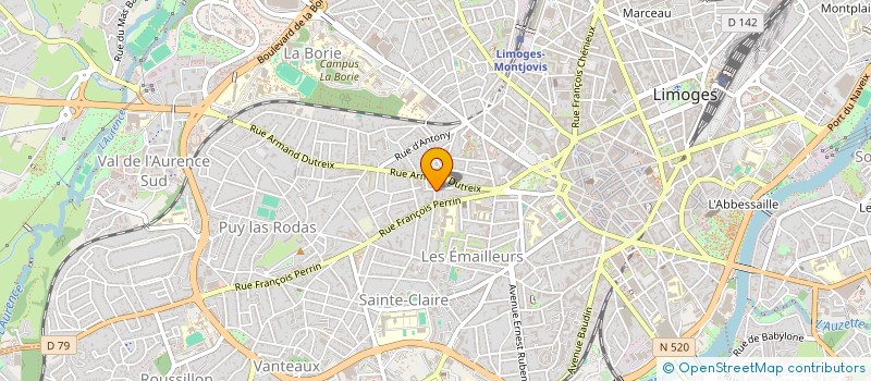 localisation de l'entreprise ASS LA MECANICA à LIMOGES