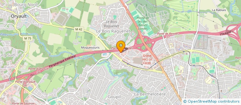 localisation de l'entreprise ASS LA MENUISERIE CHARPENTE ORVALTAISE à ORVAULT