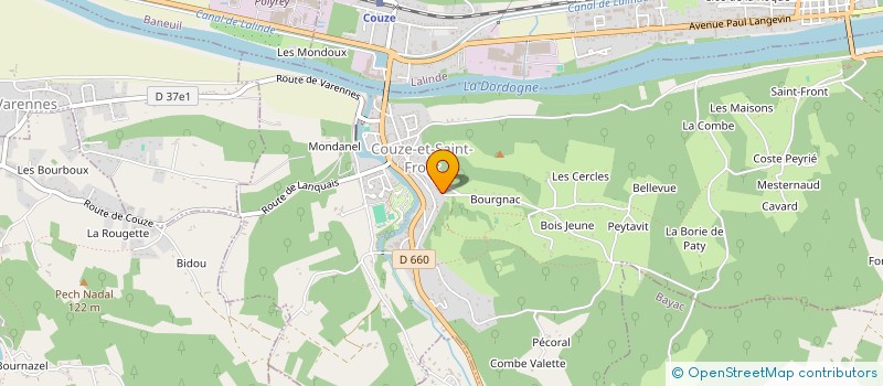 localisation de l'entreprise ASS LA PASSERELLE  LALINDE