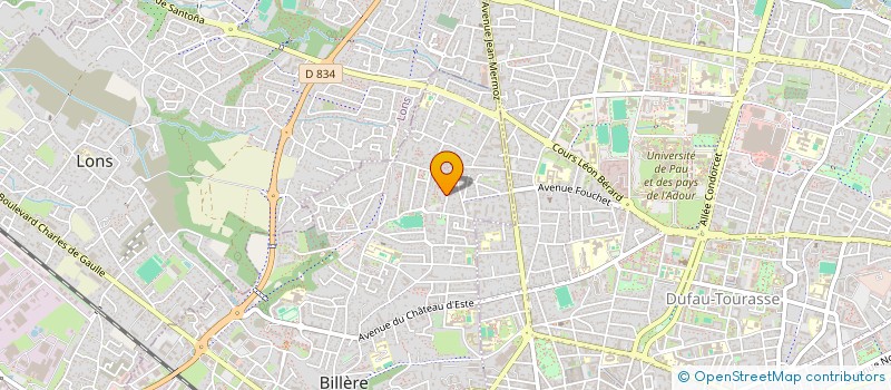 localisation de l'entreprise ASS LA PEPINIERE  BILLERE