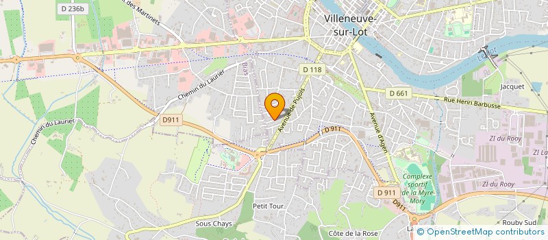 localisation de l'entreprise ASS LA PIERRE  LA MAIN ET L'HOMME  VILLENEUVE-SUR-LOT