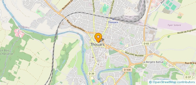 localisation de l'entreprise ASS LA POMME D'OR  THOUARS