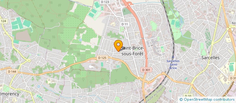 localisation de l'entreprise ASS LA POTAGERE SAINT BRICIENNE  SAINT-BRICE-SOUS-FORET