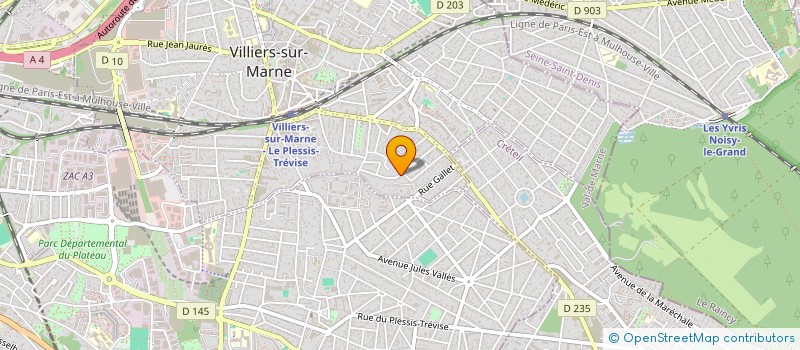 localisation de l'entreprise ASS LA RAINETTE PROMO LOIS EDUC FORM JNE à VILLIERS-SUR-MARNE