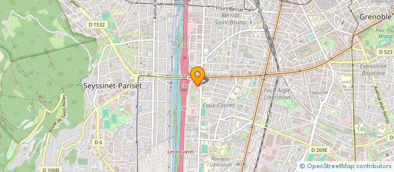 localisation de l'entreprise ASS LA RECREATION à GRENOBLE