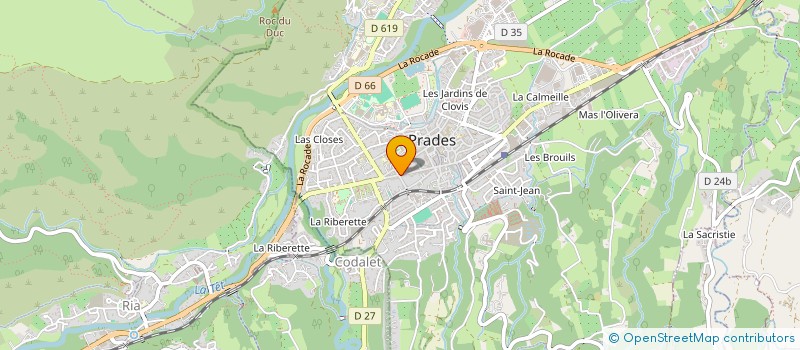 localisation de l'entreprise ASS LA REMONDE  PRADES