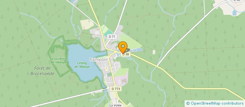 localisation de l'entreprise ASS LA RONDE DES FEUX DE LUNE  PAIMPONT