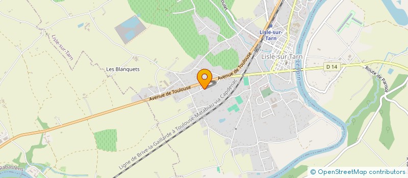 localisation de l'entreprise ASS LA ROSE NOIRE à LISLE-SUR-TARN