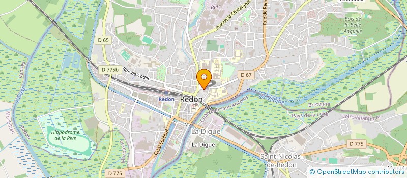 localisation de l'entreprise ASS LA ROTONDE  REDON