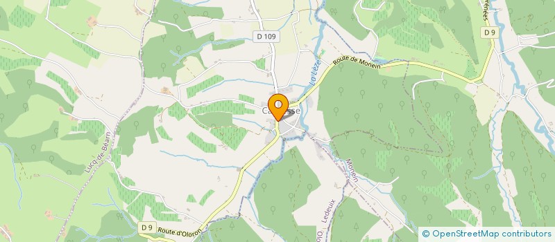 localisation de l'entreprise ASS LA RTE DES VINS DU JURANCON à LACOMMANDE