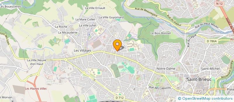 localisation de l'entreprise ASS LA RUCHE à SAINT-BRIEUC
