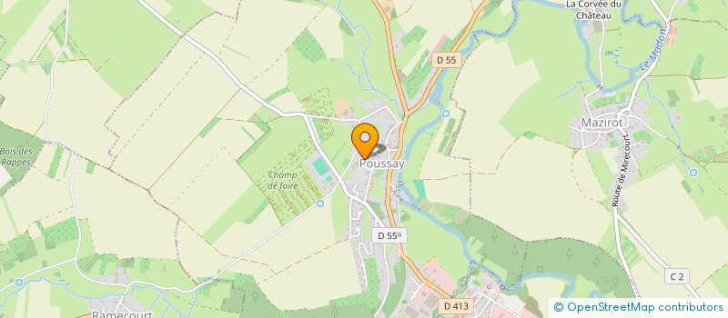 localisation de l'entreprise ASS LA SAINT MAURICE  POUSSAY