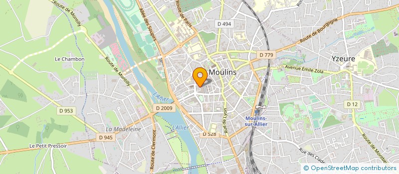 localisation de l'entreprise ASS LA*SALAMANDRE D AUR à MOULINS