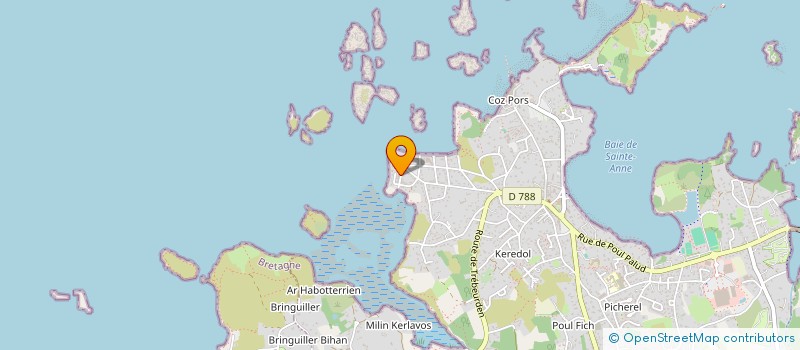 localisation de l'entreprise ASS LA SAUCE BLUES  TREGASTEL