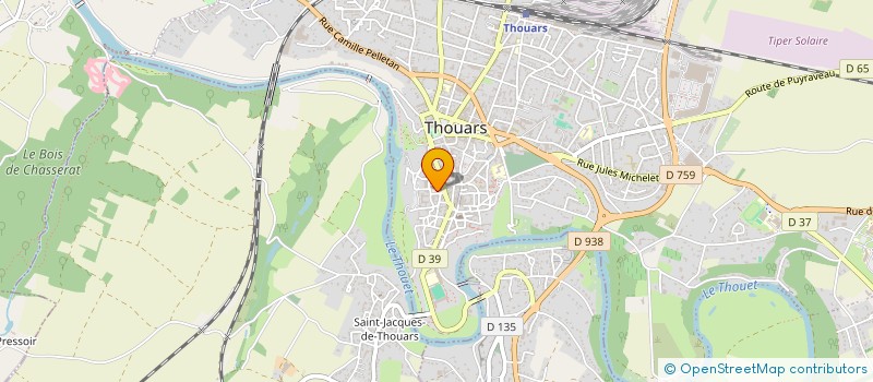 localisation de l'entreprise ASS LA SOLUTION à THOUARS