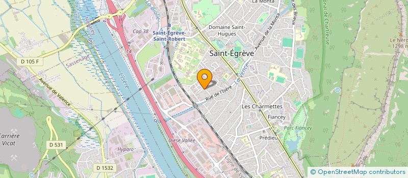 localisation de l'entreprise ASS LA TRUITE DE LA VENCE  SAINT-EGREVE