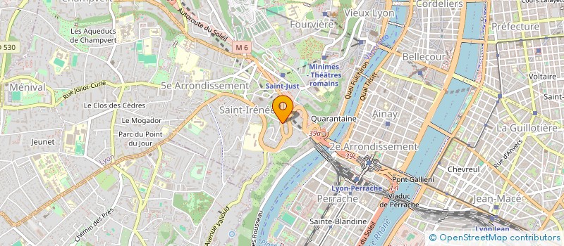 localisation de l'entreprise ASS.LA VIE DE CHATEAU à LYON 5EME