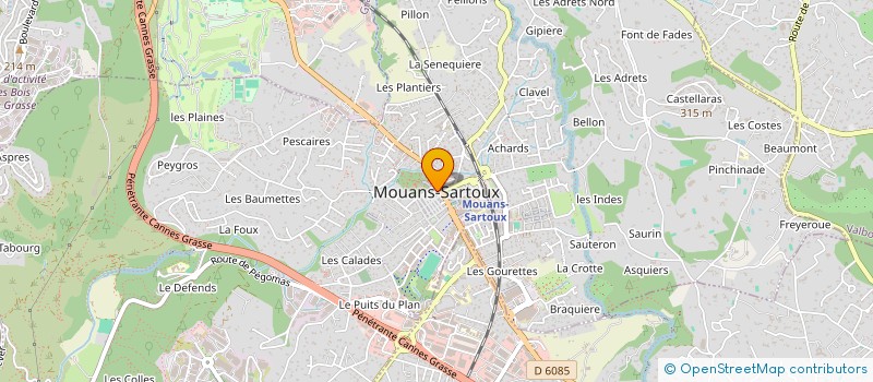 localisation de l'entreprise ASS LA VIVA  MOUANS-SARTOUX