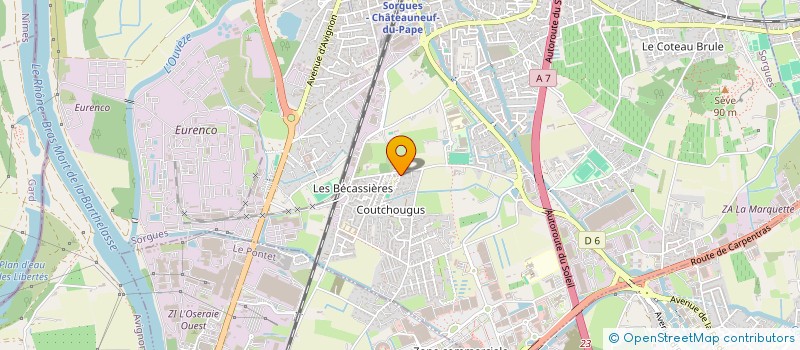 localisation de l'entreprise ASS LABELBIO à SORGUES