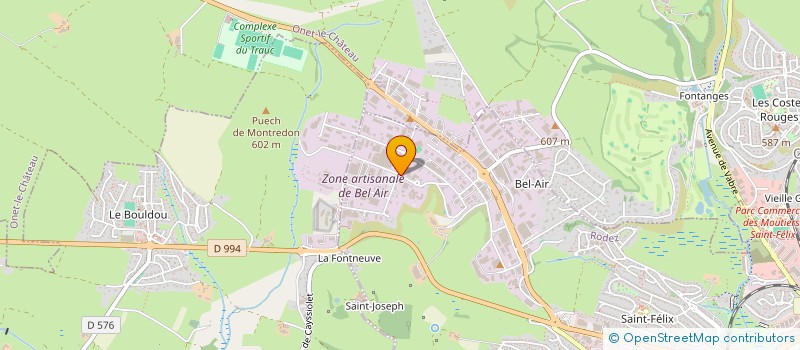 localisation de l'entreprise ASS LABOR AGRO ALIM SUD MASSIF CENTRAL à RODEZ