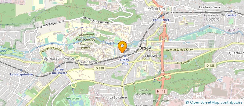 localisation de l'entreprise ASS LABOR INST CHIMIE MOLECULAIRE ORSAY à ORSAY