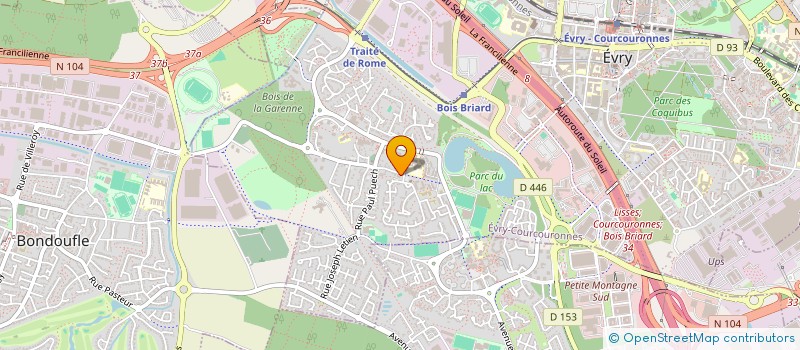 localisation de l'entreprise ASS LACANIM à EVRY-COURCOURONNES