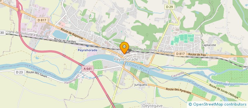 localisation de l'entreprise ASS LAIQUE CENTRE DE LOISIRS à PEYREHORADE