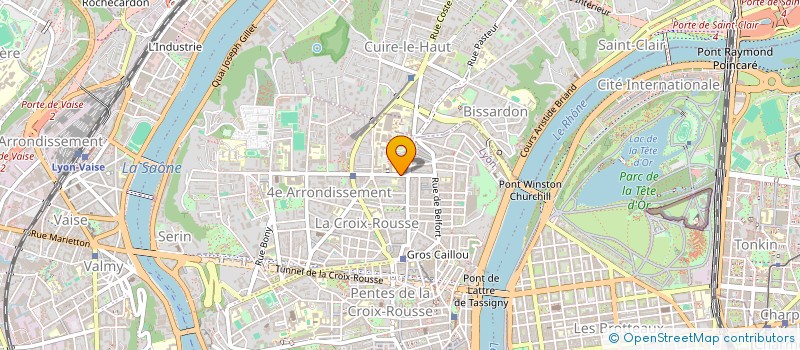 localisation de l'entreprise ASS LAIQUE DE LA CROIX ROUSSE à LYON