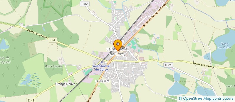 localisation de l'entreprise ASS LAIQUE ECOLE ET JEUNESSE à SAINT-ANDRE-DE-CORCY
