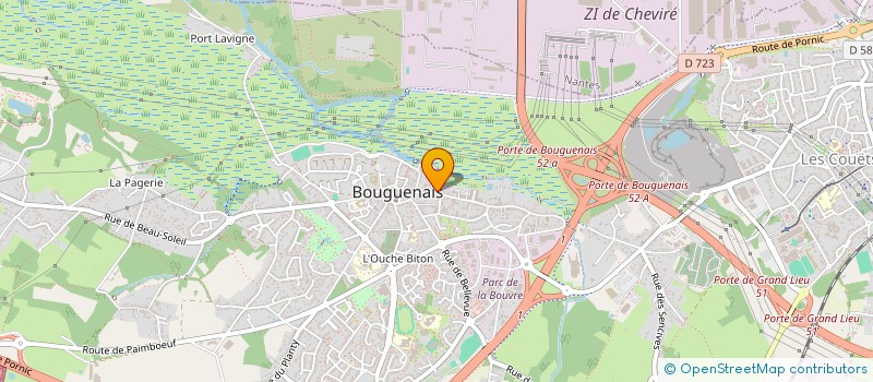 localisation de l'entreprise ASS LAIQUE EDUC POPULAIRE GRAIN POLLEN à BOUGUENAIS
