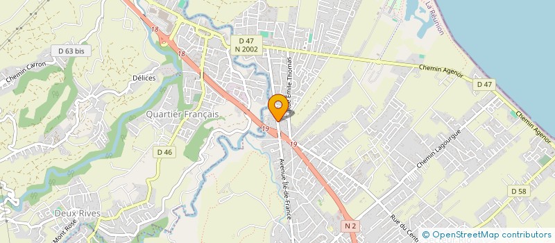 localisation de l'entreprise ASS LAIQUE LUTTE EXCLUSION INSERTION DEMUNIS à SAINT-ANDRE