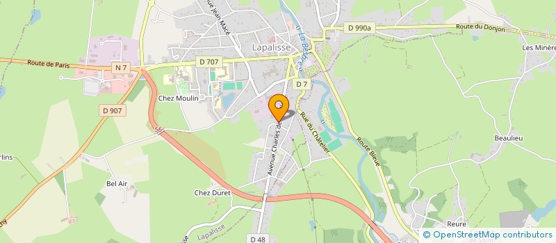 localisation de l'entreprise ASS LAIQUE PARENTS ELEVES MATERN PRIMAIR à LAPALISSE