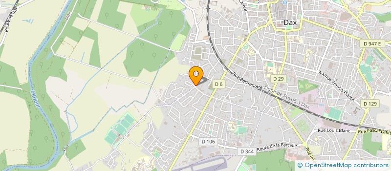 localisation de l'entreprise ASS LANDAISE UTILE à DAX