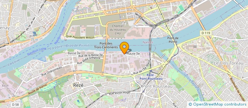 localisation de l'entreprise ASS LANGAGE TELEVISUEL à REZE
