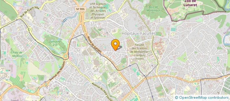 localisation de l'entreprise ASS LANGUAGE SOFTWARE à MONTPELLIER