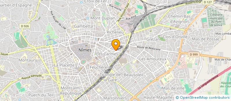 localisation de l'entreprise ASS LANGUEDOC AIDE INSERTION PROFESSION à NIMES