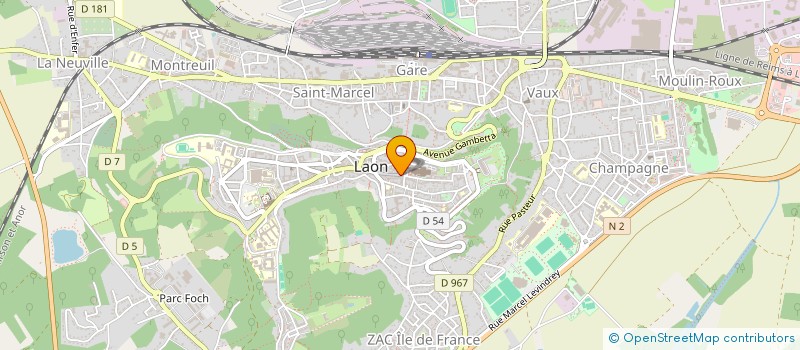localisation de l'entreprise ASS LAONNOISE DES METIERS D ART à LAON