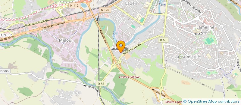 localisation de l'entreprise ASS LARSEN ET COUAC  CASTRES