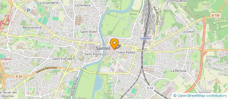 localisation de l'entreprise ASS LATIN PERSPECTIVE  SAINTES