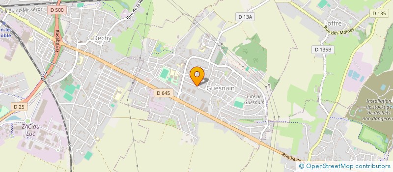 localisation de l'entreprise ASS  LAUREANES DE DECHY  GUESNAIN