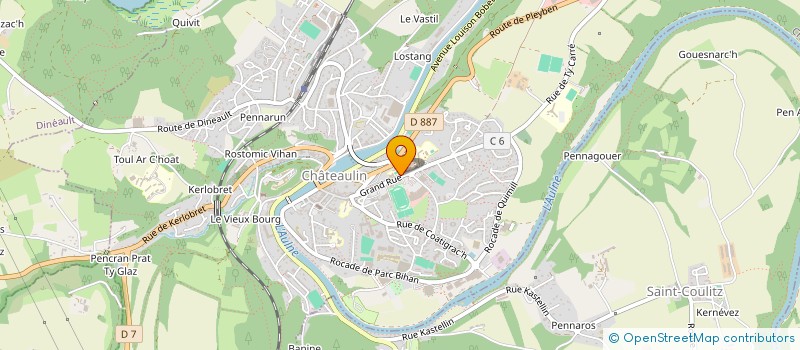 localisation de l'entreprise ASS LAVALLOT à CHATEAULIN