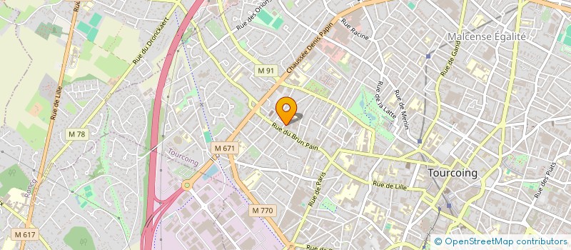 localisation de l'entreprise ASS LAZLO à TOURCOING