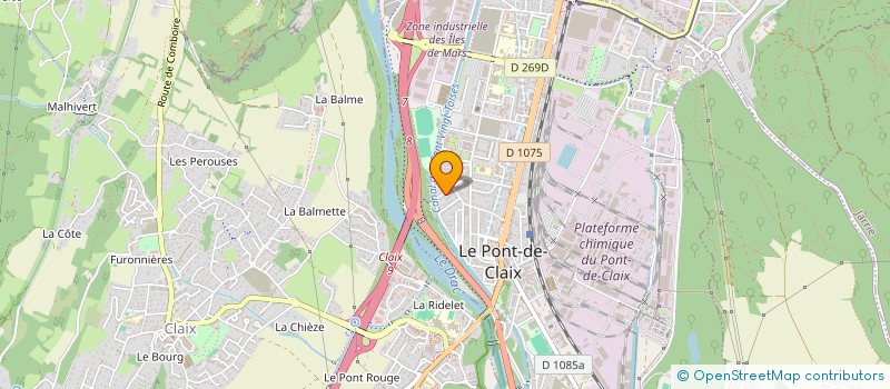 localisation de l'entreprise ASS  LE BIOTOPE  LE PONT-DE-CLAIX