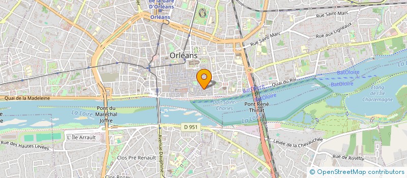 localisation de l'entreprise ASS LE BRIQUET à ORLEANS