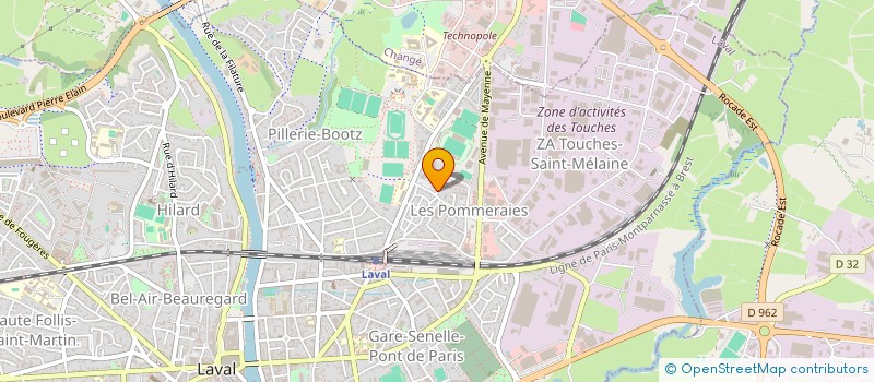 localisation de l'entreprise ASS LE CAMELEON LAVALLOIS à LAVAL